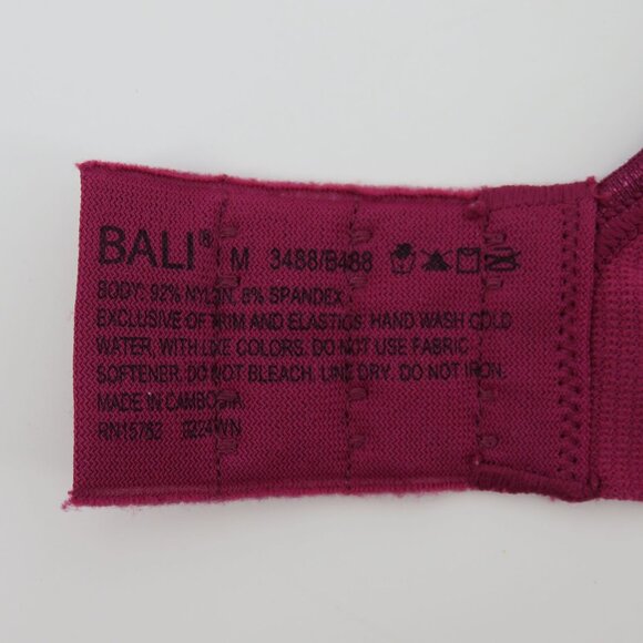 Bali Medium Comfort Revolution ComfortFlex Fit Shaping Wireless Bra 3488 Mauve - Picture 10 of 12